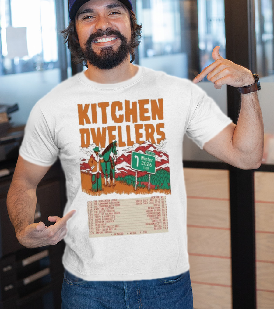 Kitchen Dwellers Winter Tour 2026 Exit 26 Music Venues And Dates T-Shirt