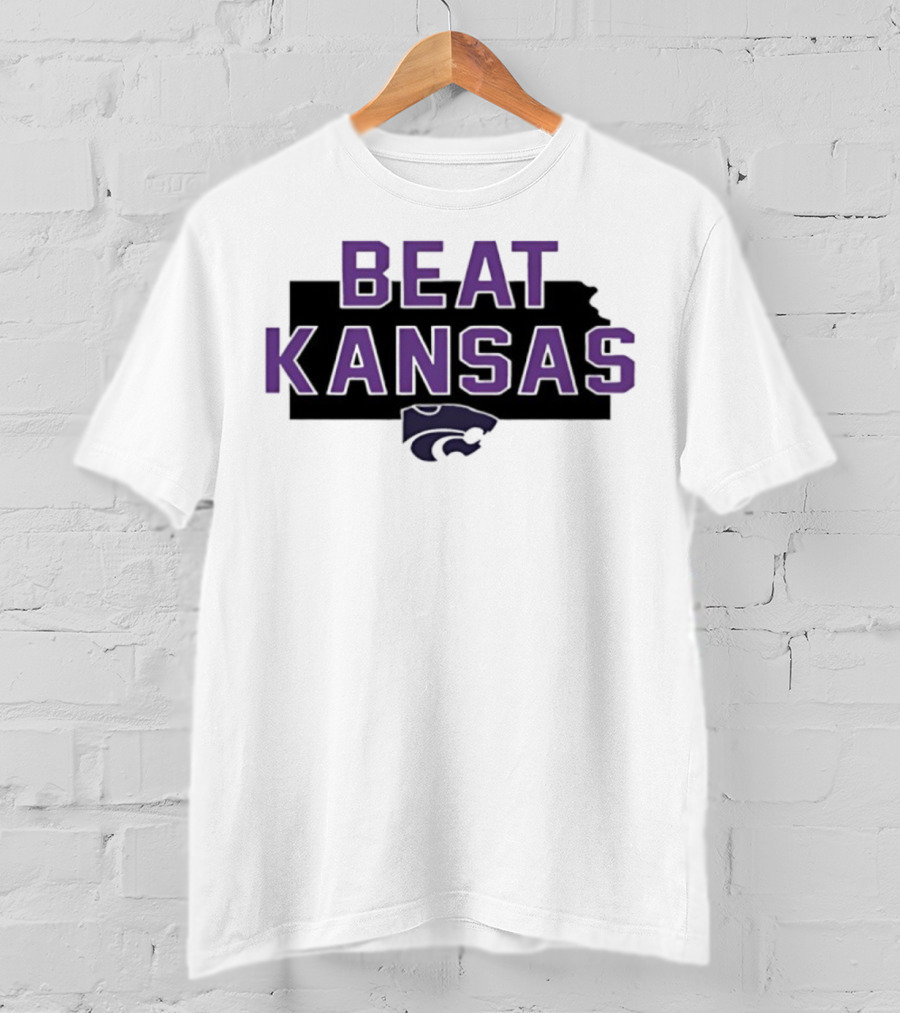 Beat Kansas K-State Wildcats Fans Spirit T-Shirt