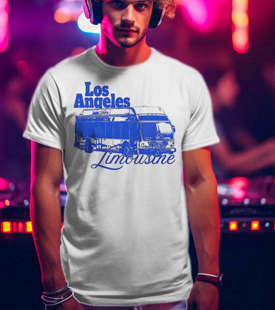 Los Angeles Limousine Retro Bus Experience T-Shirt