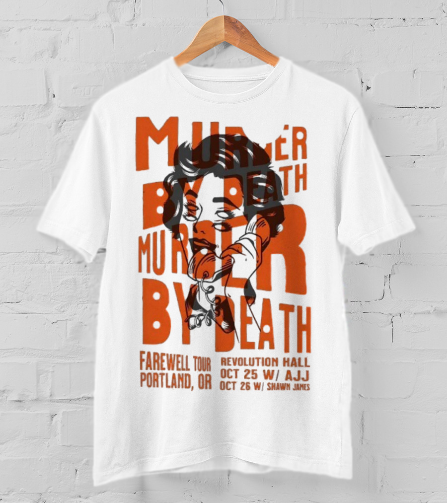 Murder By Death Farewell Tour Portland Revolution Hall Oct 23 24 2025 T-Shirt