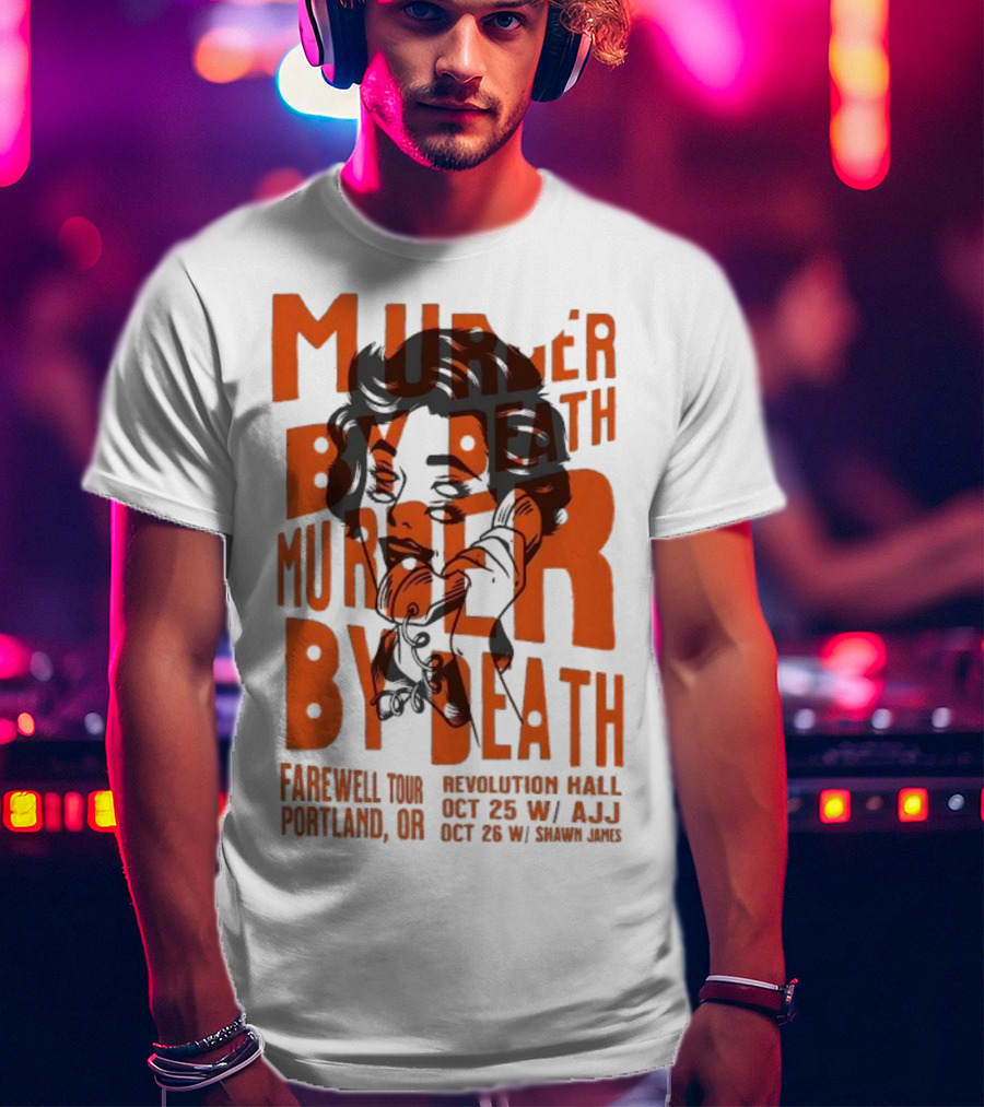 Murder By Death Farewell Tour Portland Revolution Hall Oct 23 24 2025 T-Shirt