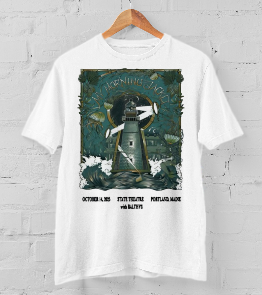 My Morning Jacket Lighthouse Portland ME October 2025 T-Shirt