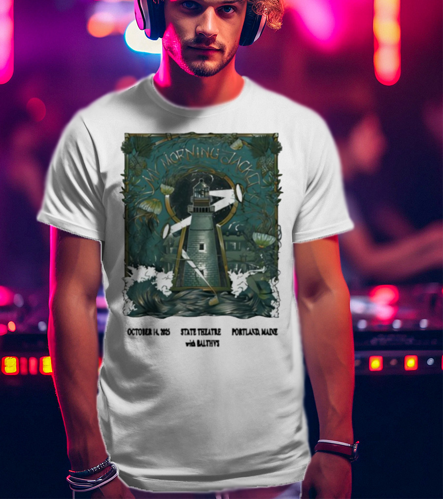 My Morning Jacket Lighthouse Portland ME October 2025 T-Shirt