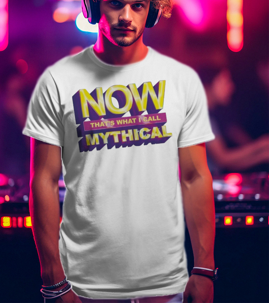 NOW That’s What I Call Mythical Retro 3D Text Style T-Shirt