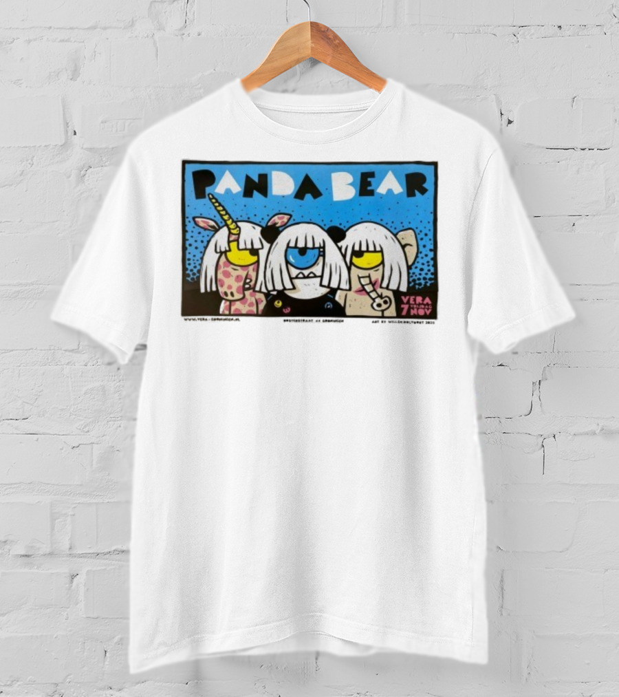 Panda Bear Vera Groningen November 7 Unicorn Characters T-Shirt