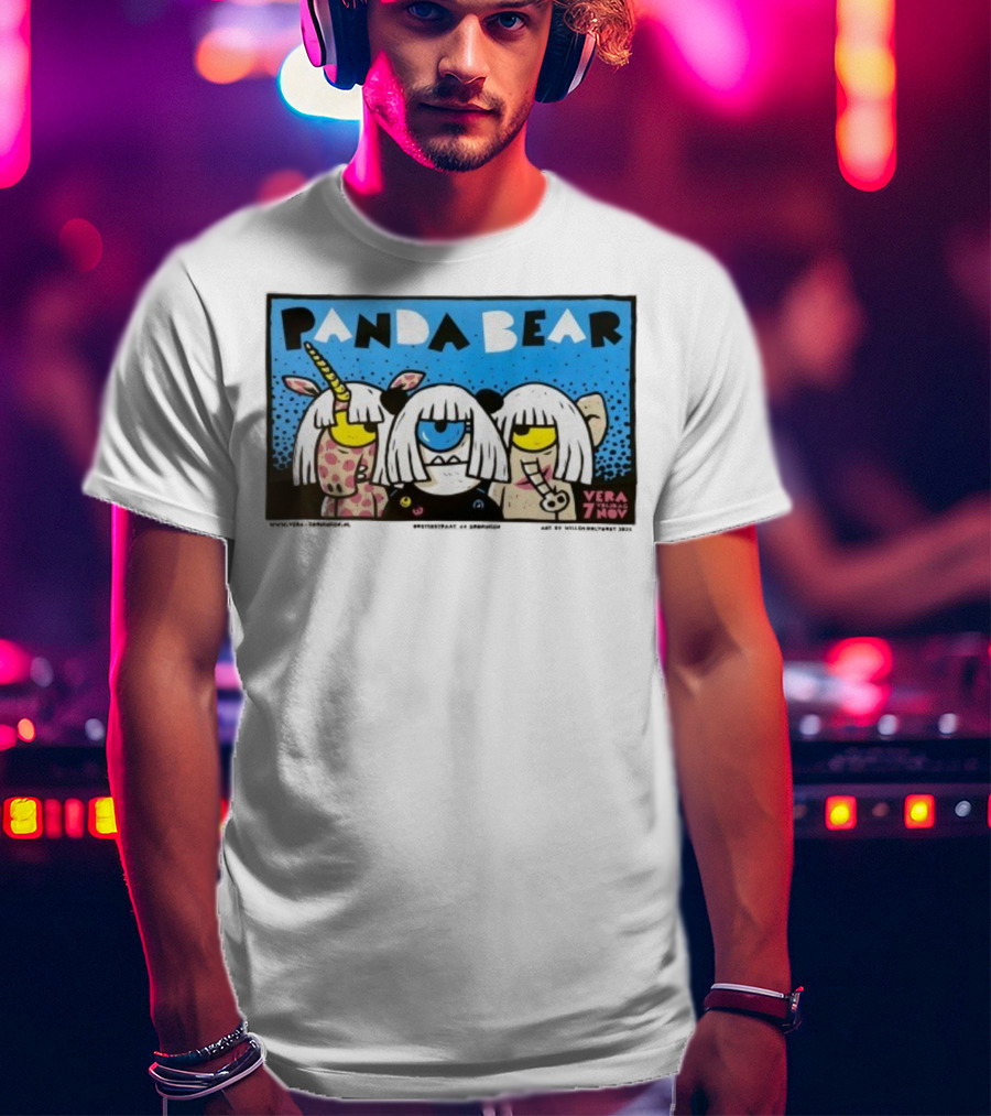 Panda Bear Vera Groningen November 7 Unicorn Characters T-Shirt