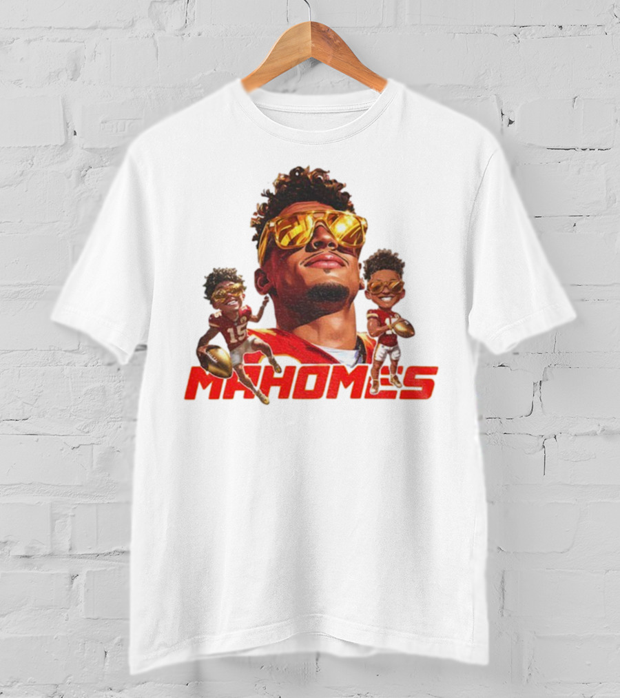 Patrick Mahomes Kansas City Chiefs Football Player Caricature Mahomes 2025 T-Shirt