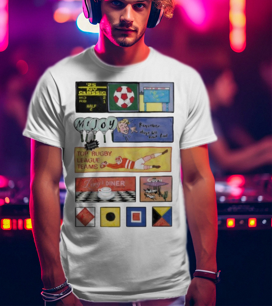 Rowing Blazers X Mt. Joy Top Rugby League Teams Vintage Sports Collaboration T-Shirt