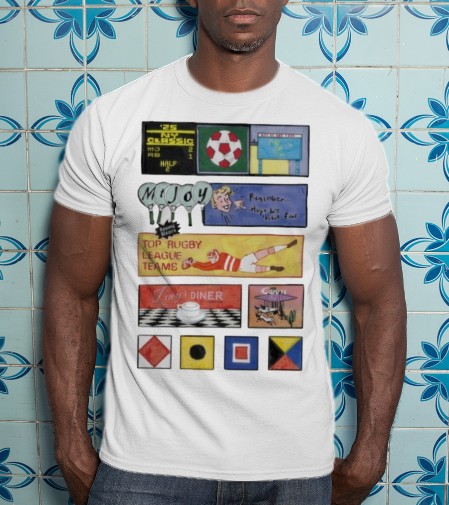 Rowing Blazers X Mt. Joy Top Rugby League Teams Vintage Sports Collaboration T-Shirt