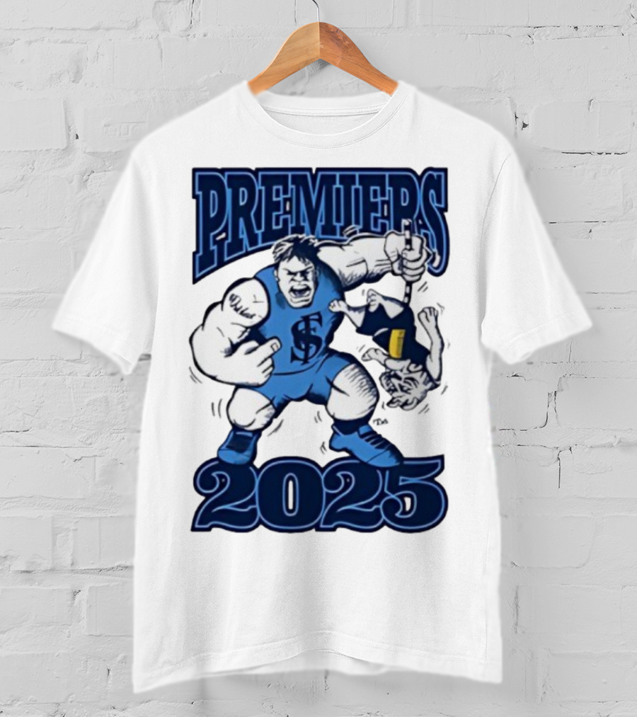 Sturt Football Club Premiers 2025 Mascot Victory Image T-Shirt