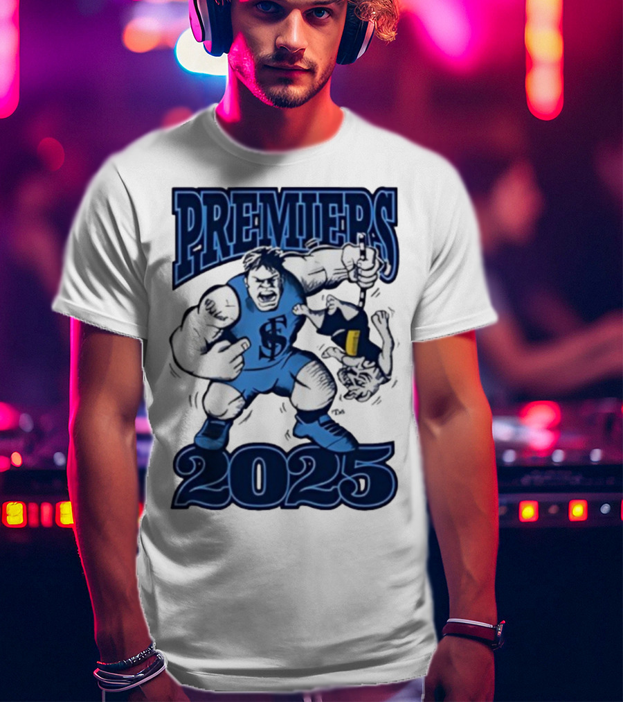 Sturt Football Club Premiers 2025 Mascot Victory Image T-Shirt