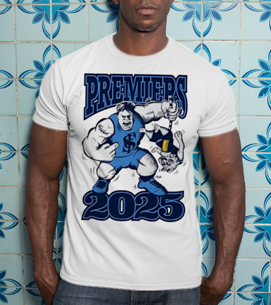 Sturt Football Club Premiers 2025 Mascot Victory Image T-Shirt