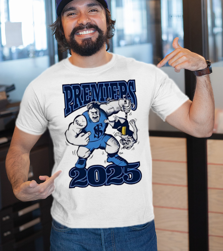 Sturt Football Club Premiers 2025 Mascot Victory Image T-Shirt