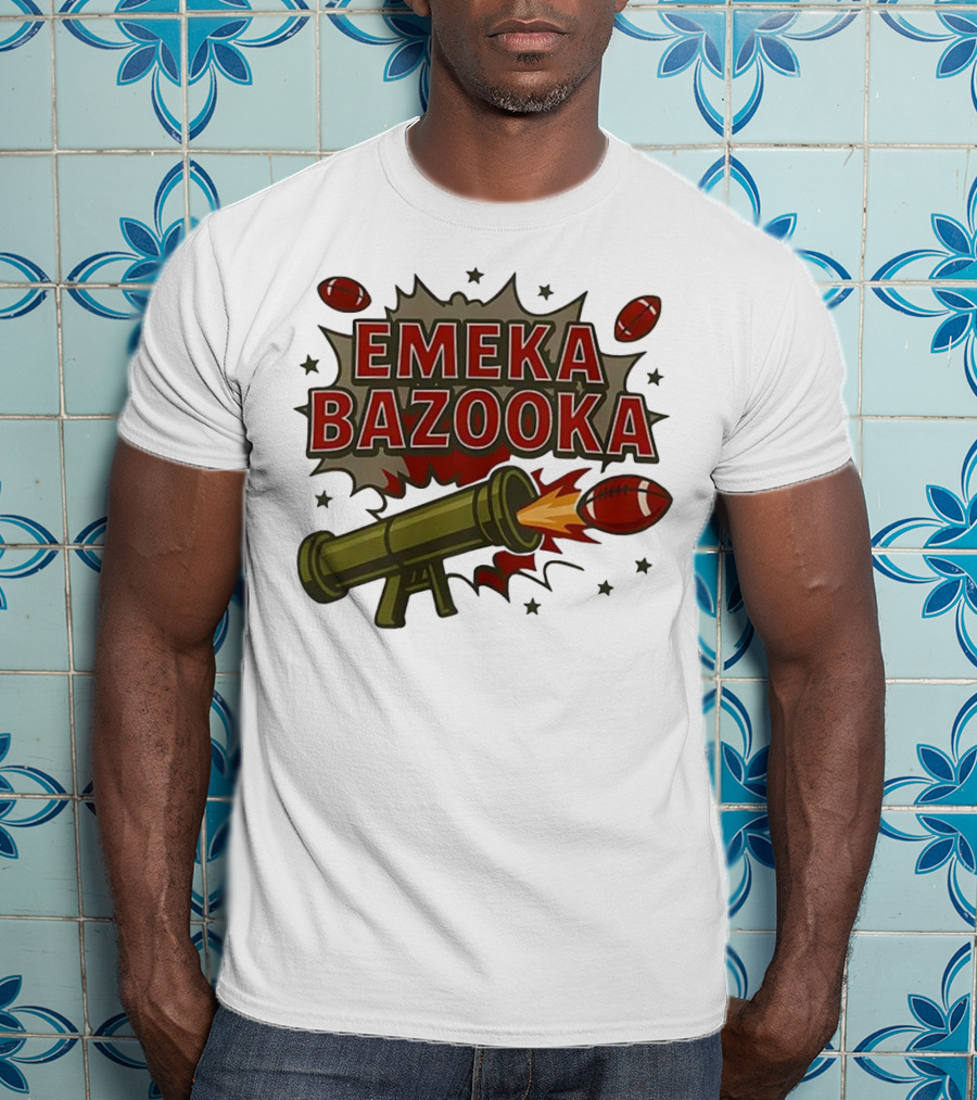 Tampa Bay Buccaneers Emeka Bazooka Football Blast T-Shirt