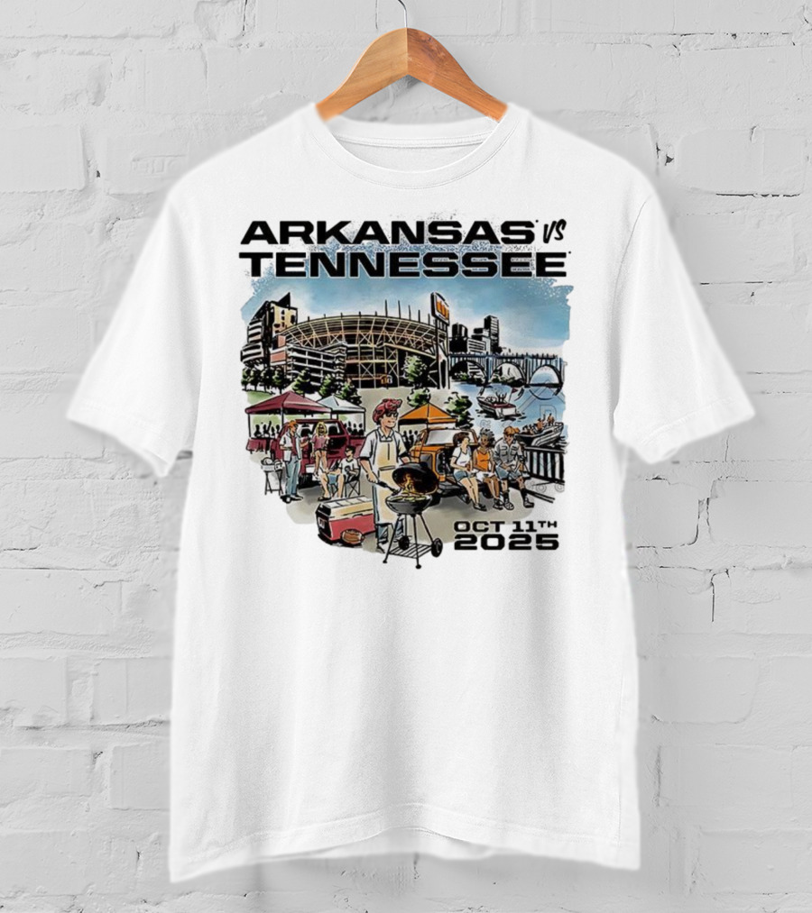 Arkansas Tennessee Tailgate Scene Neyland Stadium October 11th 2025 T-Shirt