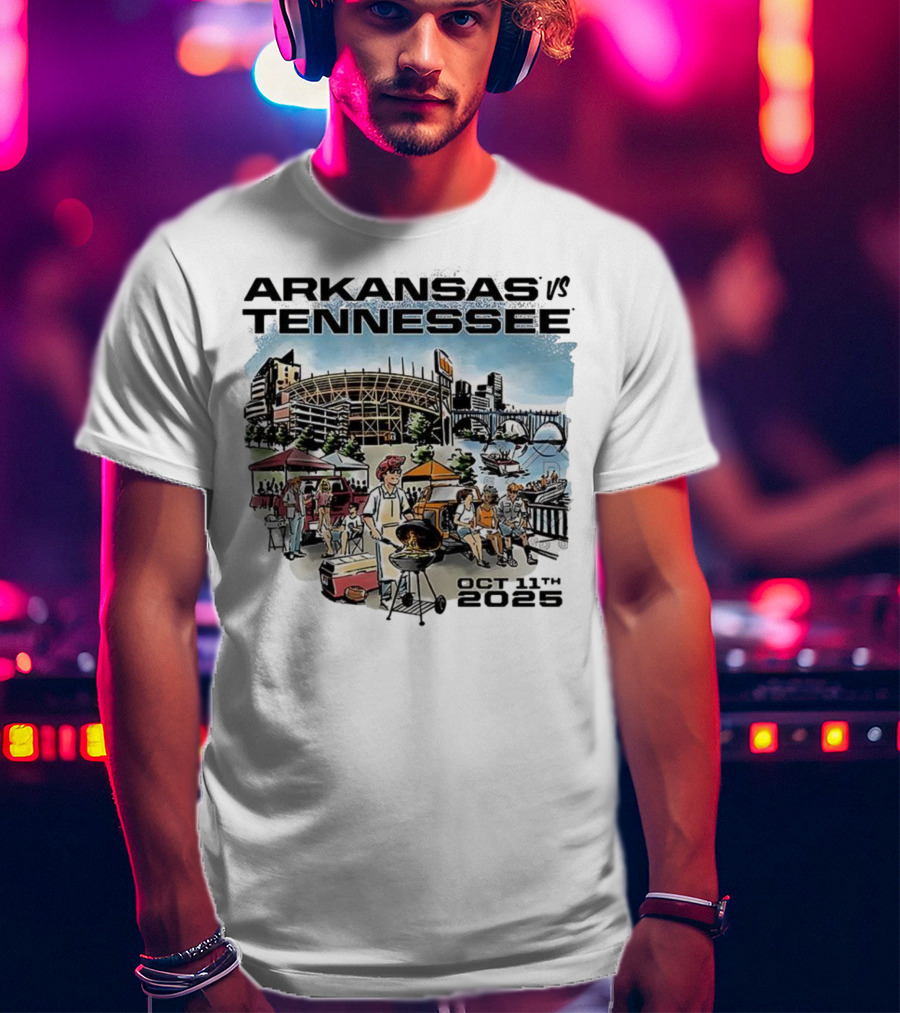 Arkansas Tennessee Tailgate Scene Neyland Stadium October 11th 2025 T-Shirt