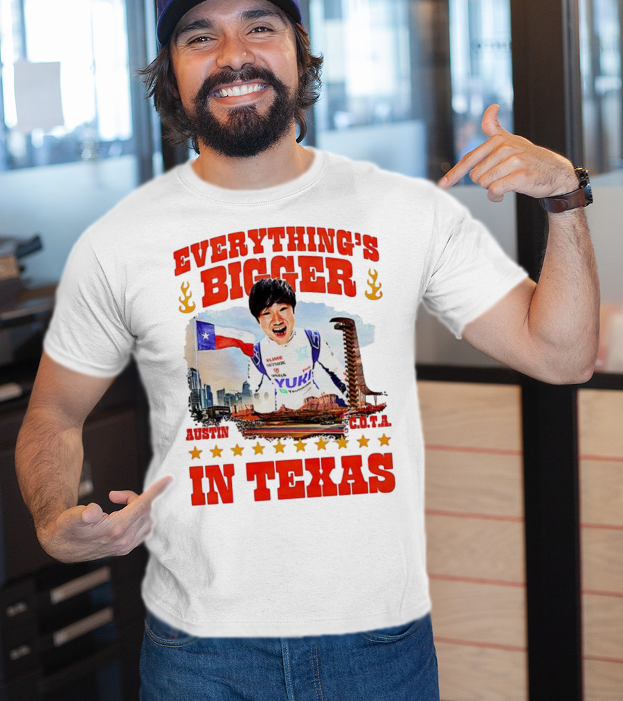 Tsunoda Yuki Everything's Bigger Austin COTA Texas T-Shirt