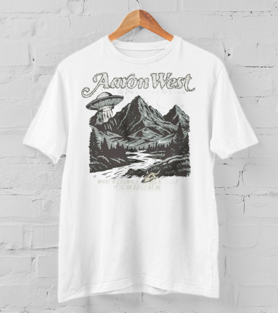 Aaron West And The Roaring Twenties What A Cosmic Miracle It Is To Exist At All UFO Scene T-Shirt