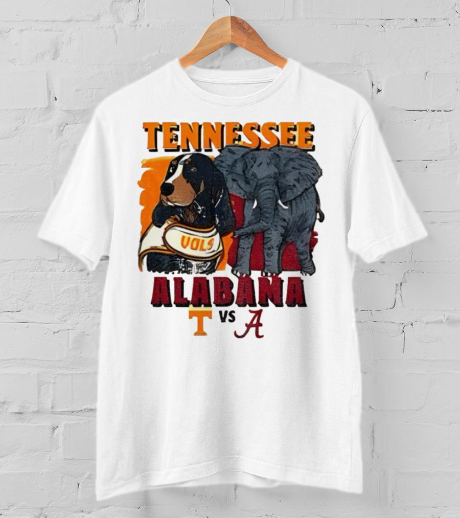 Tennessee Alabama Vols Vs Crimson Tide Mascots Third Saturday October 18 2025 T-Shirt