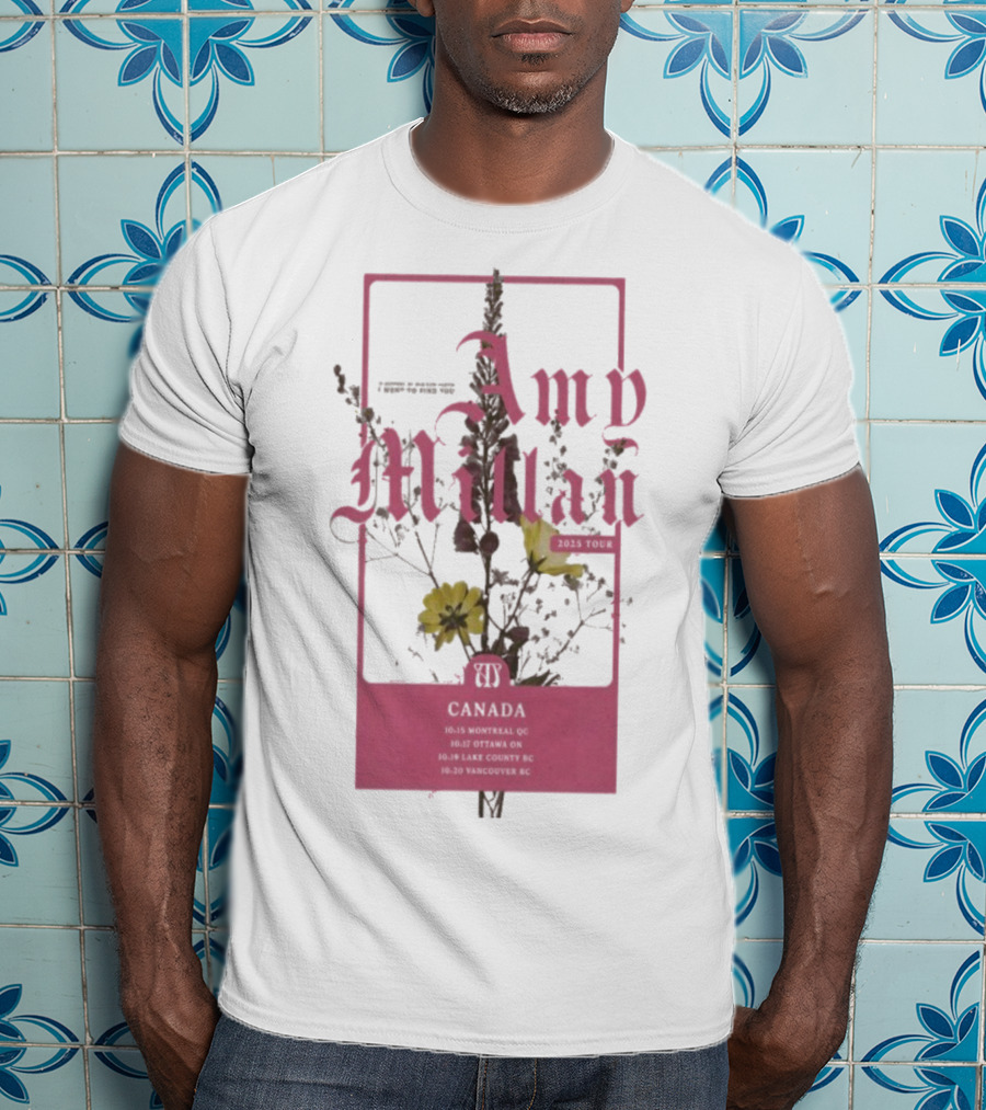 Amy Millan Flowers Canada Tour 2025 T-Shirt
