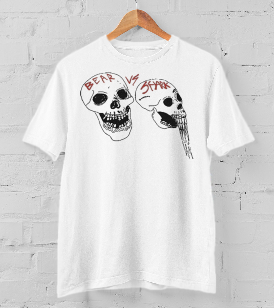Bear Vs Shark Skulls Snow Cone Skull T-Shirt