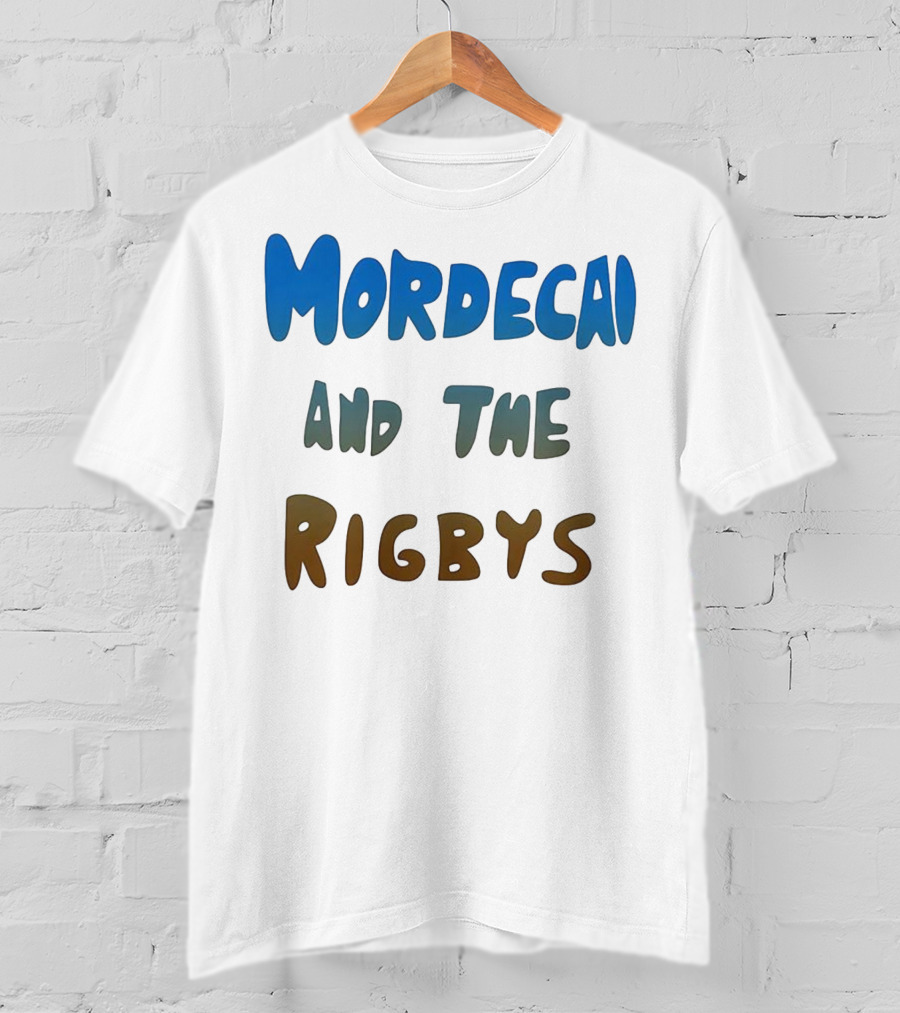 Mordecai And The Rigbys Regular Show Cartoon Character T-Shirt