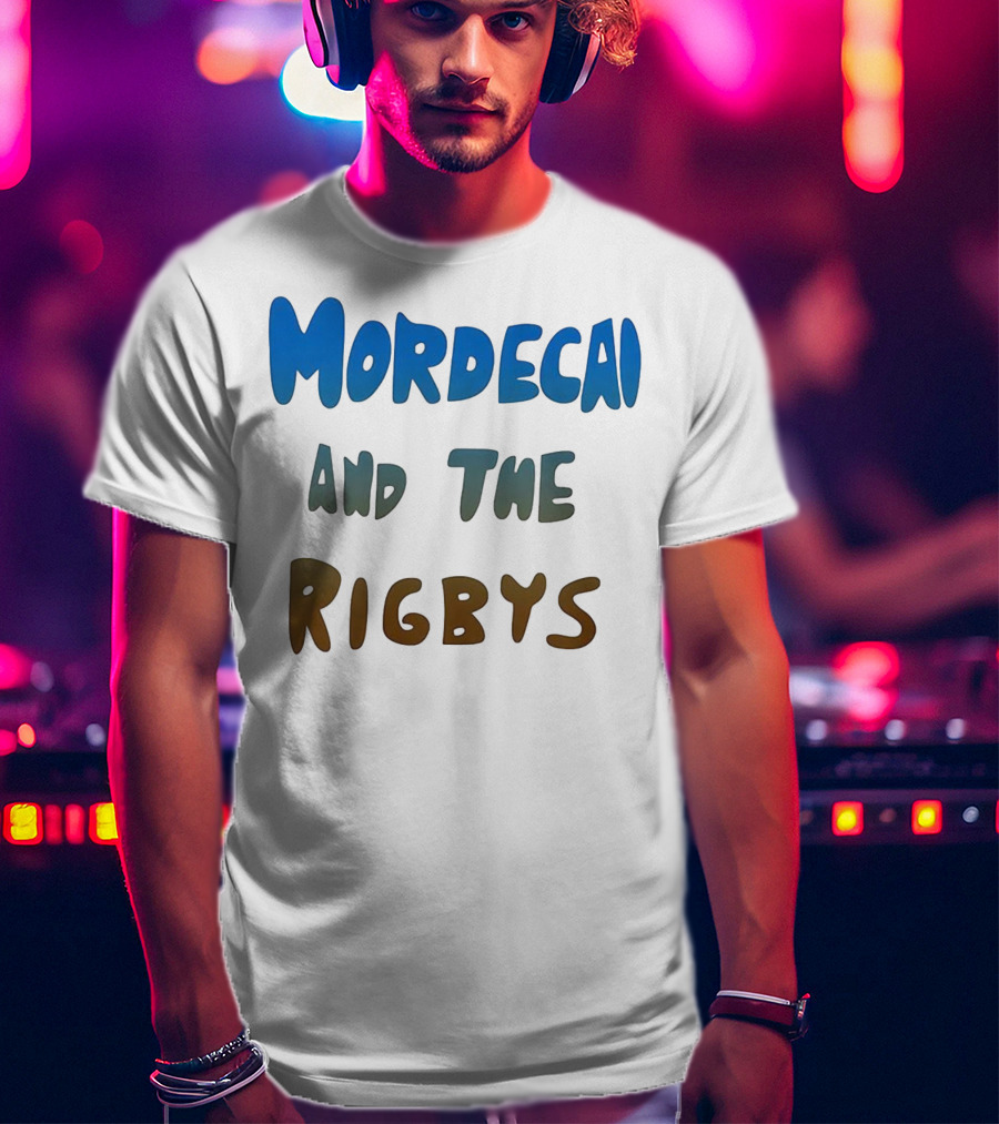 Mordecai And The Rigbys Regular Show Cartoon Character T-Shirt