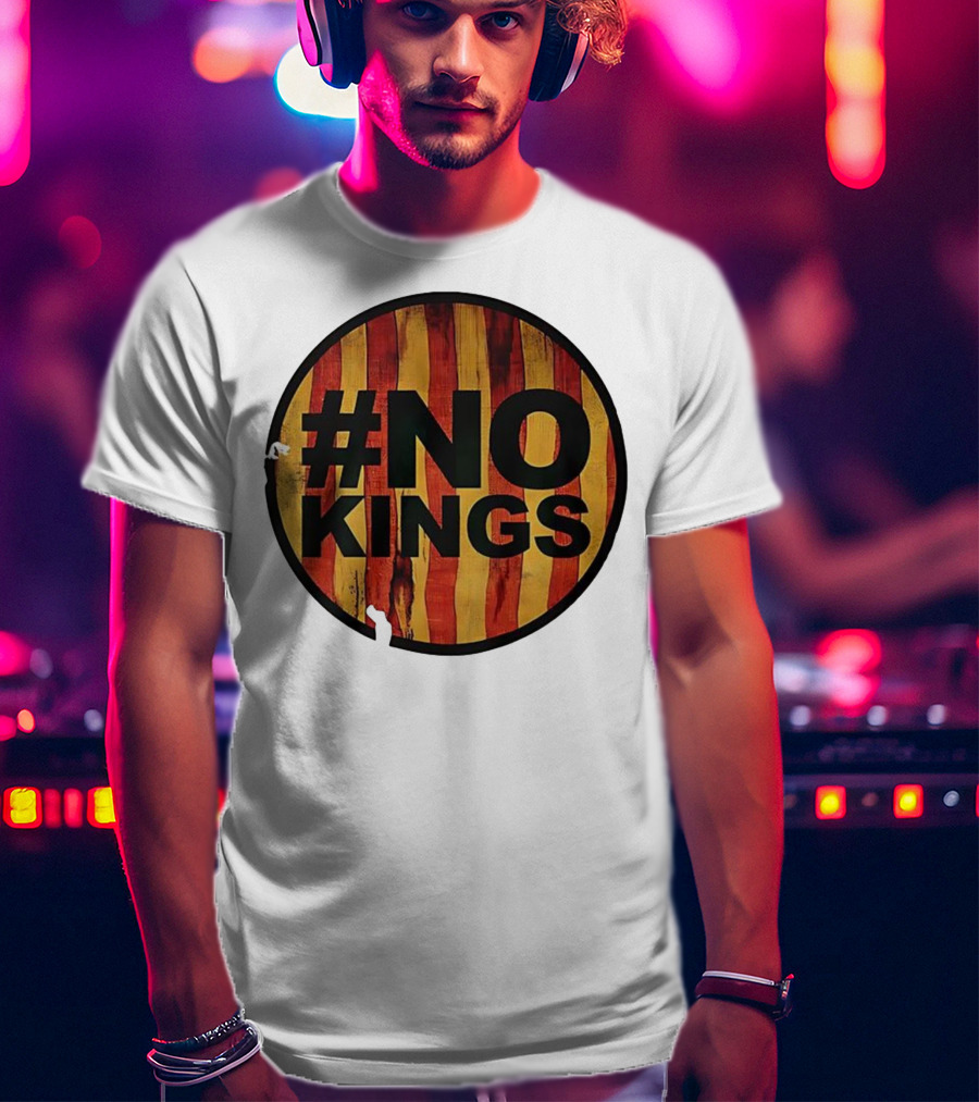 #NO KINGS American Flag Vintage T-Shirt