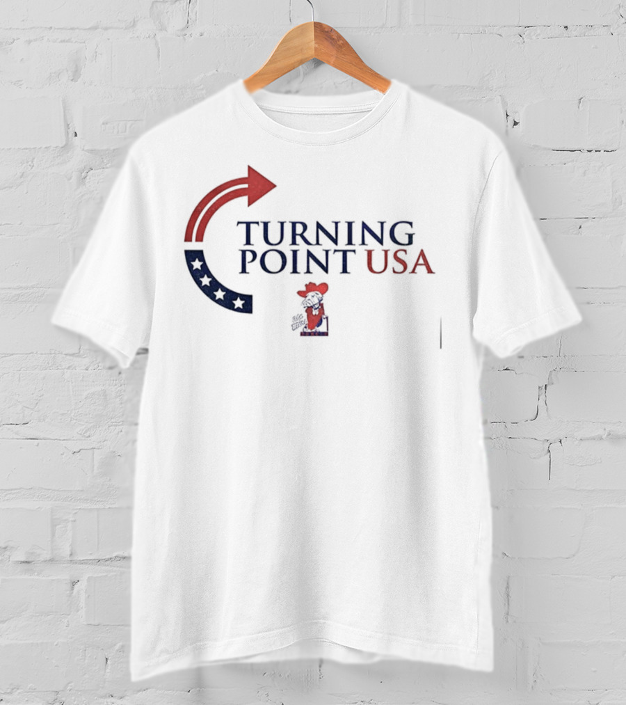 Turning Point USA Ole Miss Rebels Colonel Reb T-Shirt