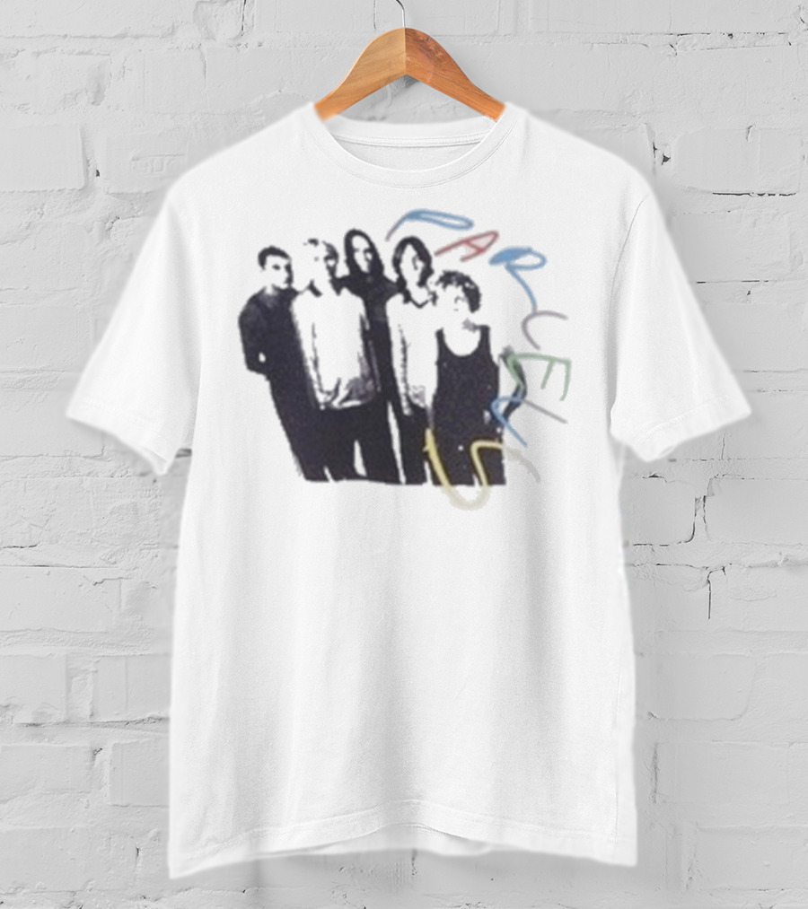 Parcels Scribble Band Silhouettes And Vibrant Abstract Lines T-Shirt
