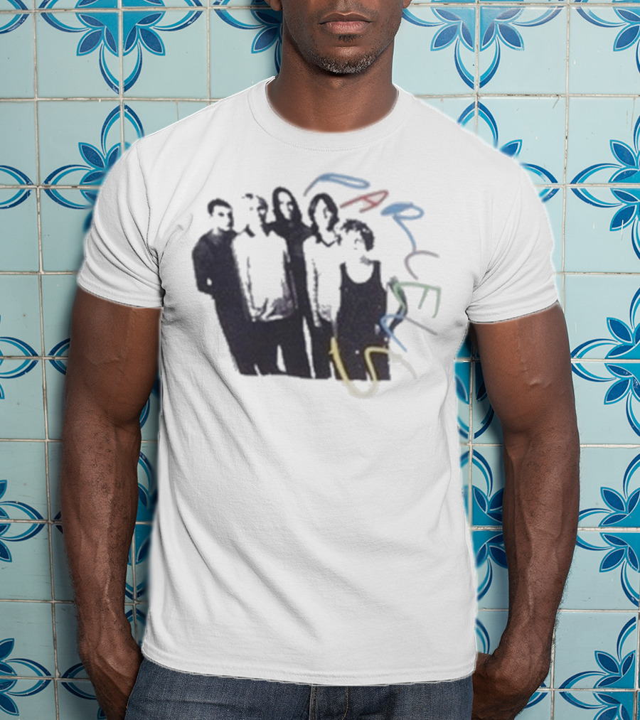 Parcels Scribble Band Silhouettes And Vibrant Abstract Lines T-Shirt