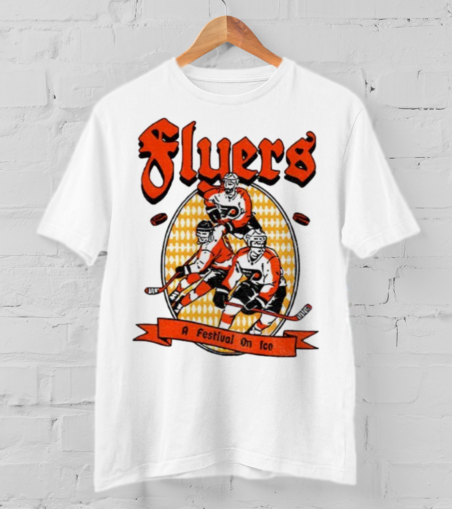 Philadelphia Flyers A Festival On Ice Hockey Team T-Shirt