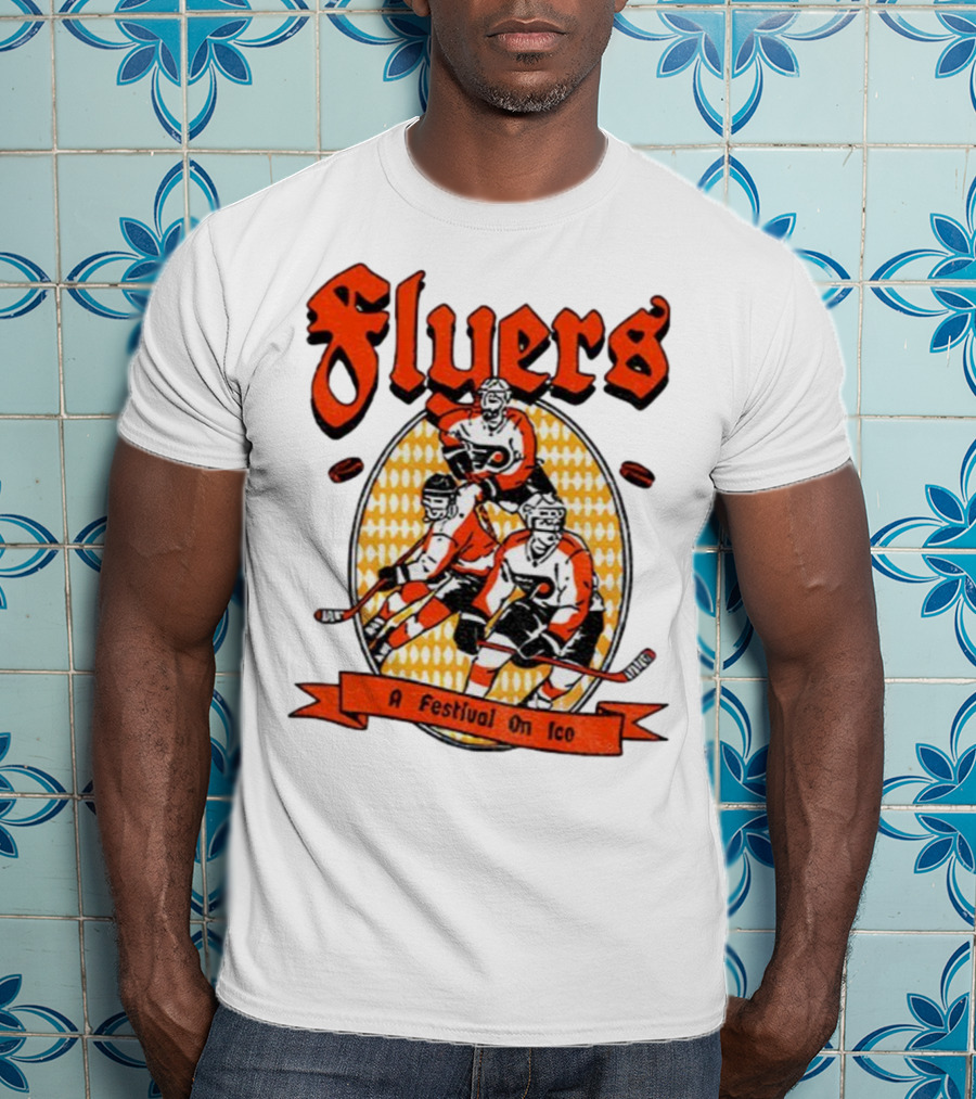 Philadelphia Flyers A Festival On Ice Hockey Team T-Shirt