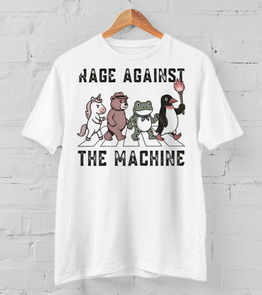 Rage Against The Machine Portland Frog Animal Walking Anti-ICE T-Shirt