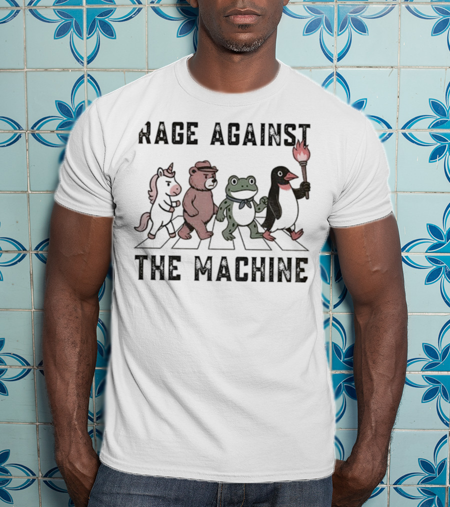 Rage Against The Machine Portland Frog Animal Walking Anti-ICE T-Shirt