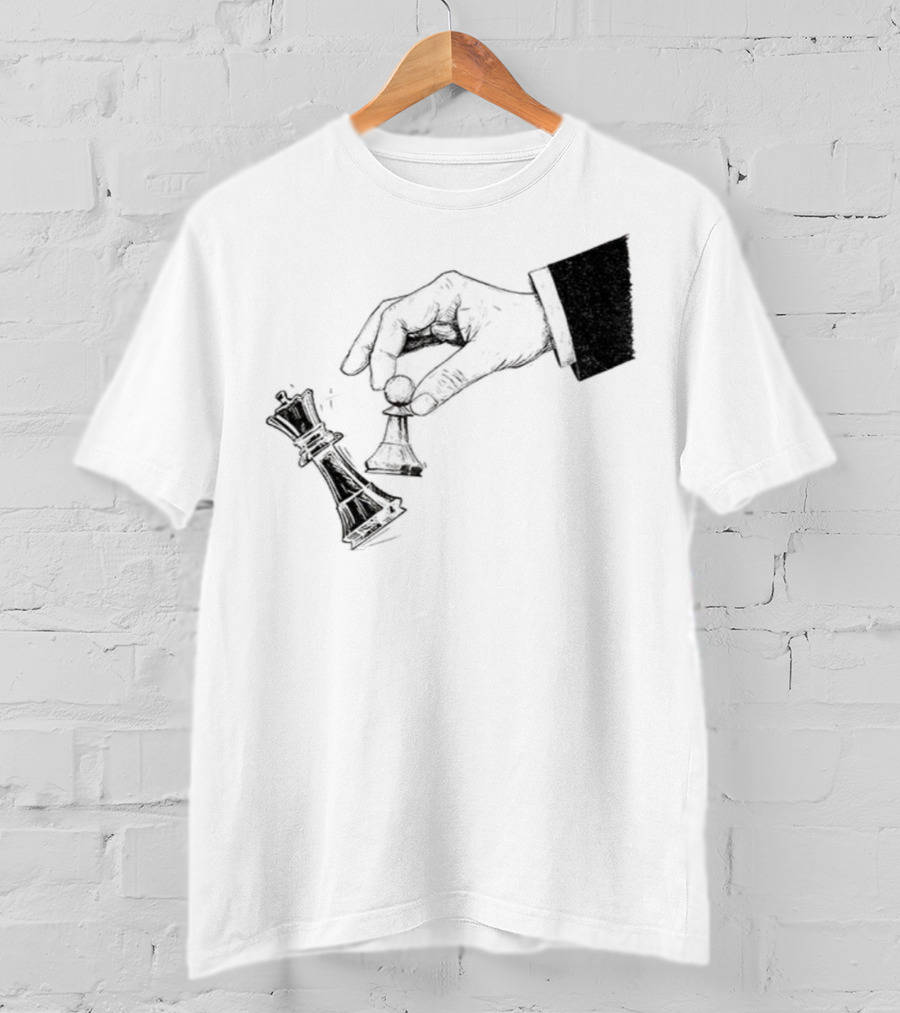 Protest Chess Pawn Topples King No Kings In America Bold Political Statement T-Shirt