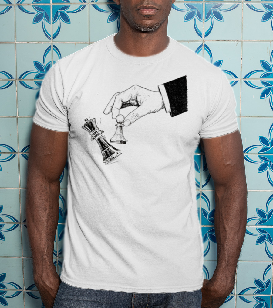 Protest Chess Pawn Topples King No Kings In America Bold Political Statement T-Shirt