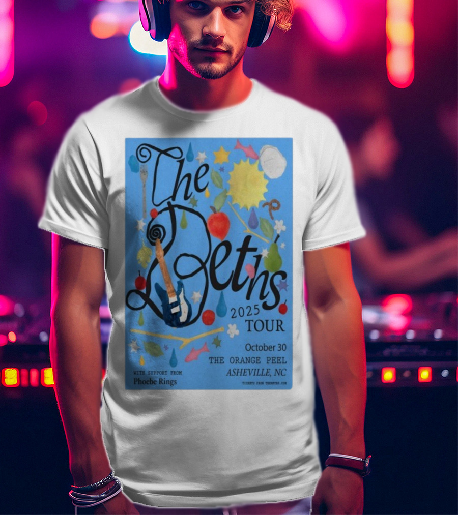 The Beths Tour 2025 The Orange Peel Asheville NC October 30 With Phoebe Rings T-Shirt
