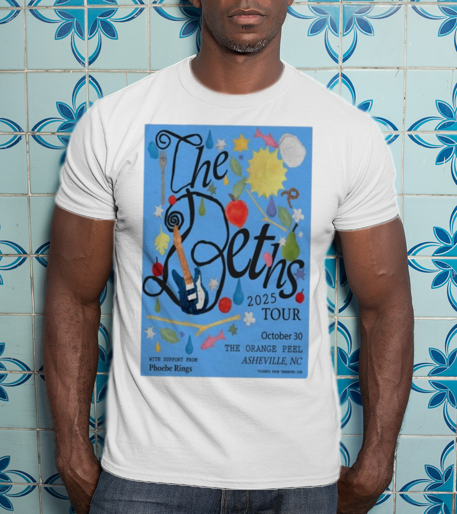 The Beths Tour 2025 The Orange Peel Asheville NC October 30 With Phoebe Rings T-Shirt