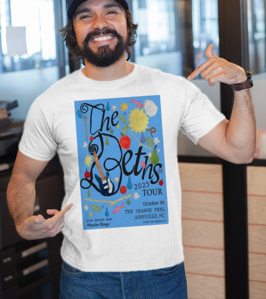 The Beths Tour 2025 The Orange Peel Asheville NC October 30 With Phoebe Rings T-Shirt