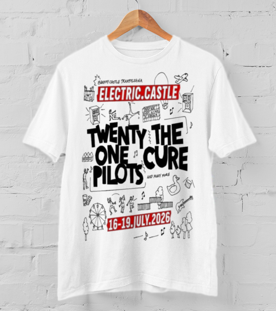 Electric Castle Twenty One Pilots The Cure July 16-19 2026 T-Shirt