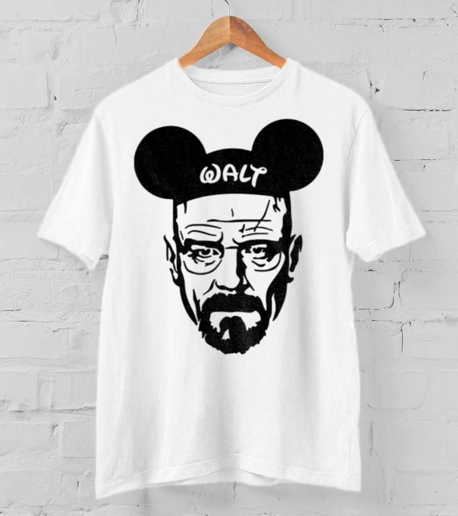 Walter White Mickey Mouse Breaking Bad Disney Meme T-Shirt