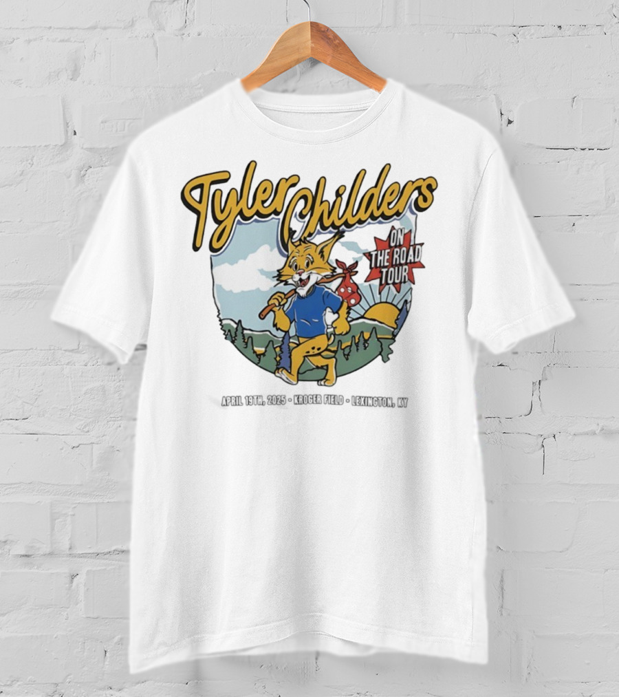 Tyler Childers Wildcat On The Road Tour Forest Sunrise Scene T-Shirt