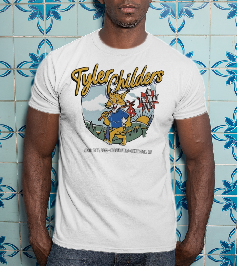 Tyler Childers Wildcat On The Road Tour Forest Sunrise Scene T-Shirt