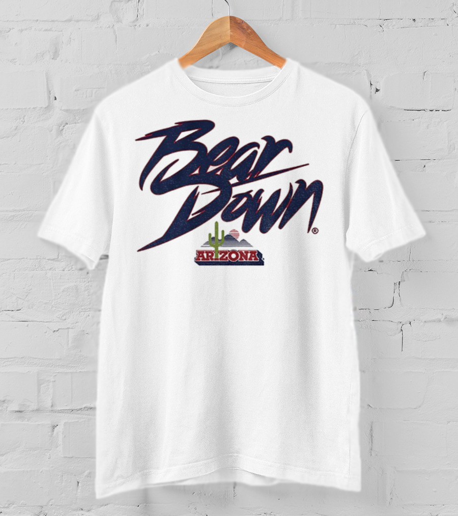 Bear Down Arizona Cactus Wildcats Football 2025 T-Shirt