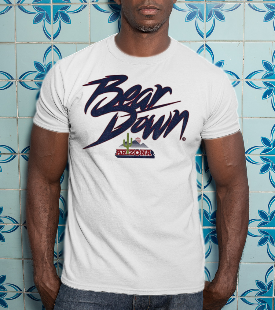 Bear Down Arizona Cactus Wildcats Football 2025 T-Shirt