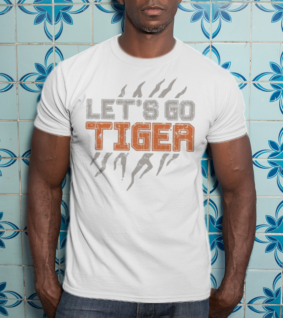 Cincinnati Bengals Let's Go Tiger Stripes T-Shirt