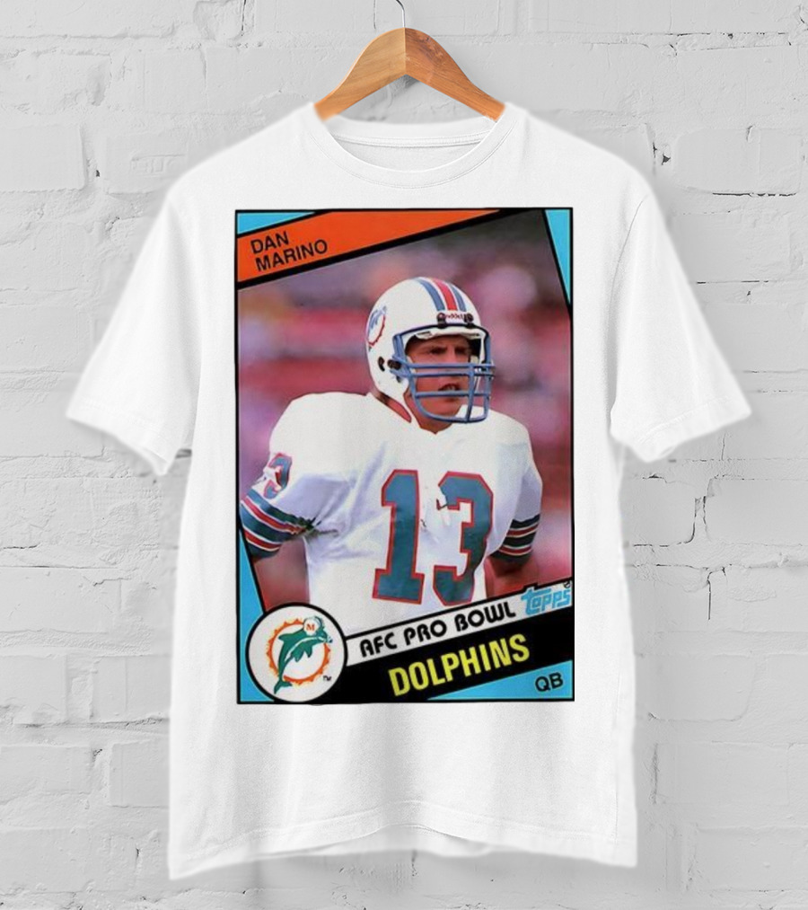 Dan Marino Miami Dolphins AFC Pro Bowl Quarterback Topps Trading Card T-Shirt