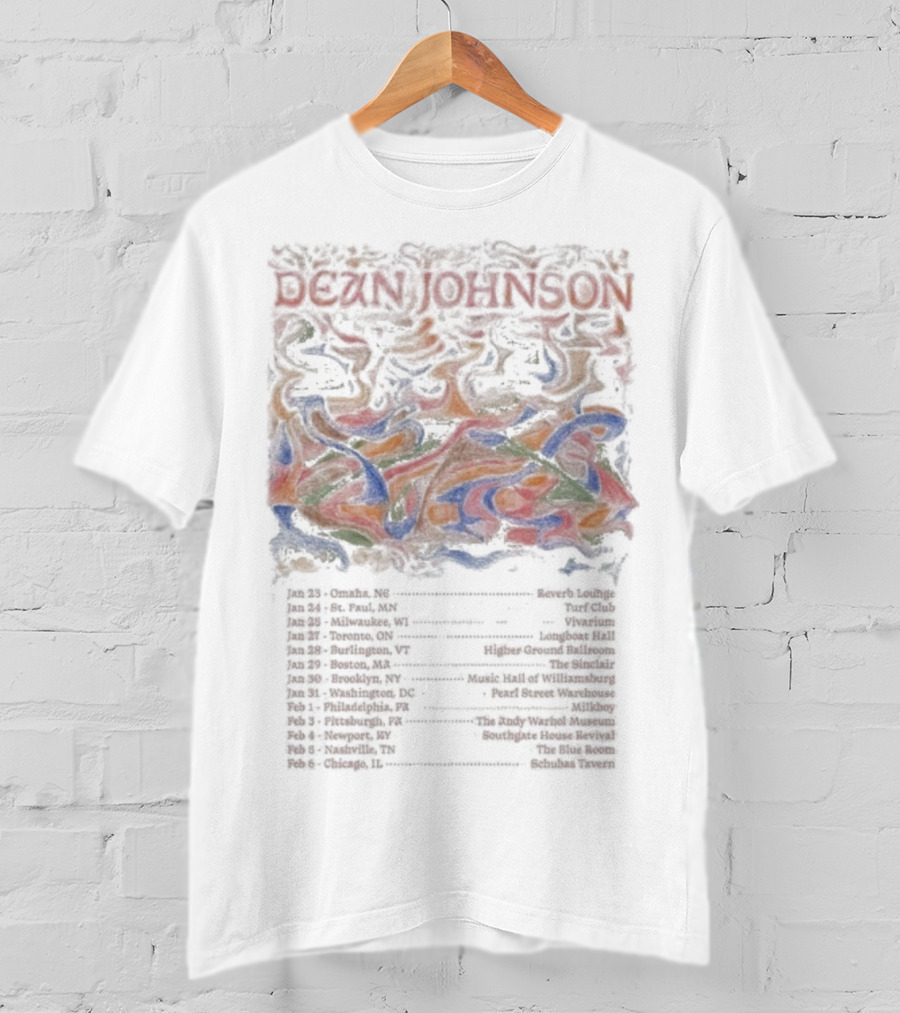 Dean Johnson Omaha NE January 23 2026 Tour Dates And Venues T-Shirt