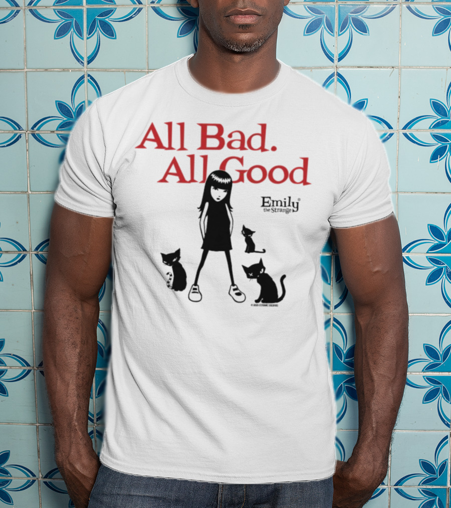 All Bad All Good Emily The Strange Cats T-Shirt